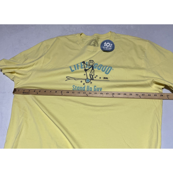 Life is Good Stand Up Guy Paddleboard T Shirt Mens XXL Crewneck Cotton Tee - Picture 3 of 7